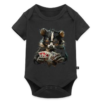 Cribbage Graphic Funny Cribbage Player - Baby Premium short-sleeve bodysuit - black - Front