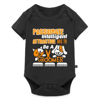 Intelligent Attractive Has To Be A Pet Groomer - Baby Premium short-sleeve bodysuit - black - Front