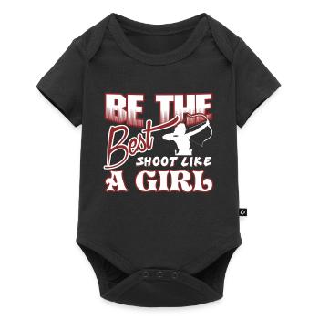 Archery Be The Best Shoot Like A Girl - Baby Premium short-sleeve bodysuit - black - Front