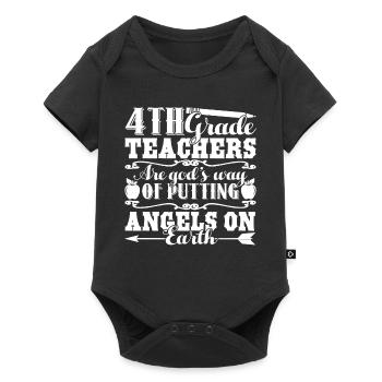 4th Grade Teacher God Made 4th Grade Teachers - Baby Premium short-sleeve bodysuit - black - Front