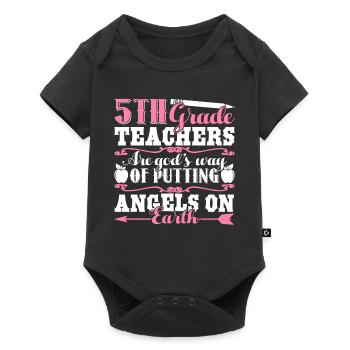 God Made 5th Grade Teachers - Baby Premium short-sleeve bodysuit - black - Front
