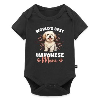 Havaneser Dog Havanese Mom - Baby Premium short-sleeve bodysuit - black - Front