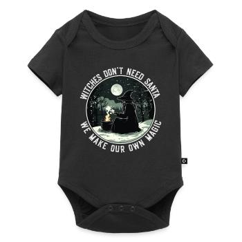 Les sorcières n’ont pas besoin de la magie du solstice des fêtes du Père Noël - Body à manches courtes Premium Bébé - noir - Devant