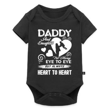 Daddy And Daughter Always Heart To Heart - Baby Premium short-sleeve bodysuit - black - Front
