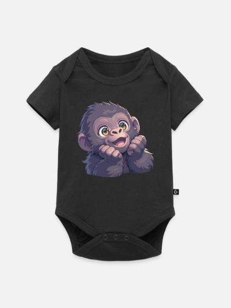 Gorillas Gorilla - Baby Premium Kurzarmbody - Schwarz