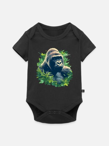 Gorillas Gorilla - Baby Premium Kurzarmbody - Schwarz