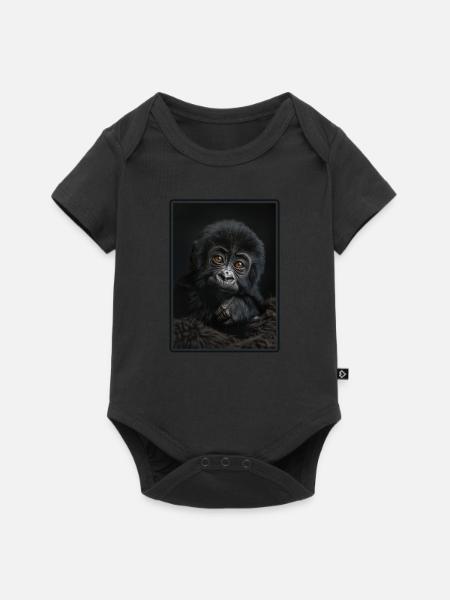 Gorillas Gorilla - Baby Premium Kurzarmbody - Schwarz