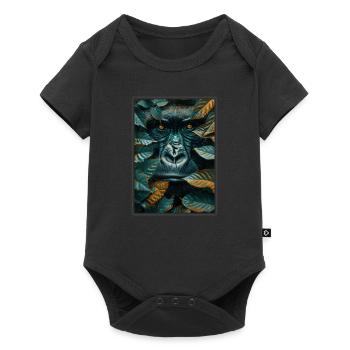 Gorillas Gorilla - Baby Premium short-sleeve bodysuit - black - Front
