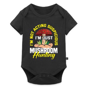 I'm just mushroom hunter not suspicious - Baby Premium short-sleeve bodysuit - black - Front