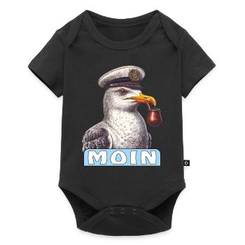 MÖVE MOIN - Baby Premium short-sleeve bodysuit - black - Front