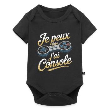 Je Peux Pas J’ai Console Homme Humour Gamer Drole - Body à manches courtes Premium Bébé - noir - Devant