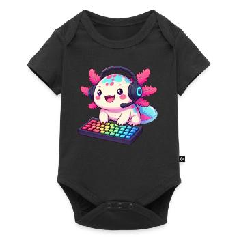 Gamesolotl Axolotl PC Gaming Gamer Lecteur vidéo - Body à manches courtes Premium Bébé - noir - Devant