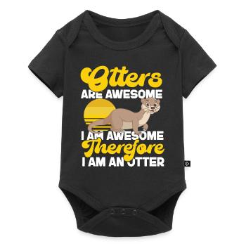 Otter Otters Are Awesome I Am - Baby Premium short-sleeve bodysuit - black - Front