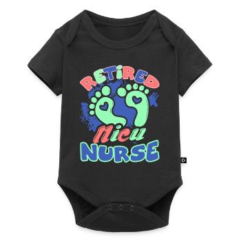 Retired Nicu Nurse - Baby Premium short-sleeve bodysuit - black - Front
