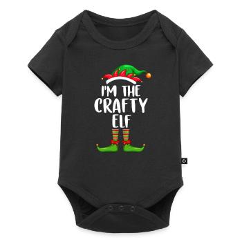 I'm The Crafty Elf Shirt Matching Family Christmas - Baby Premium Kurzarmbody - Schwarz - Vorne