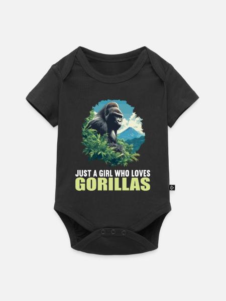Gorillas Gorilla - Baby Premium Kurzarmbody - Schwarz