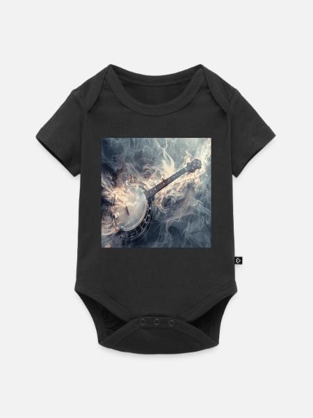 Banjo - Baby Premium Kurzarmbody - Schwarz