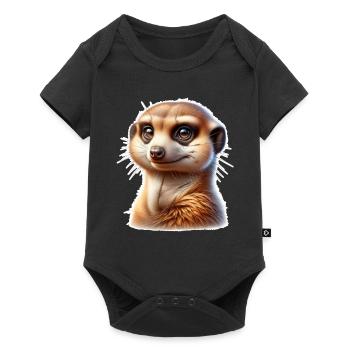 Meerkat - Baby Premium short-sleeve bodysuit - black - Front