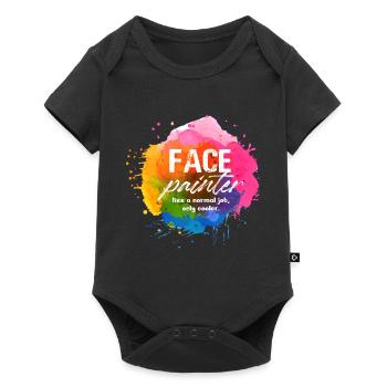 Face Painter Like A Normal Job Only Cooler Skin - Baby Premium Kurzarmbody - Schwarz - Vorne