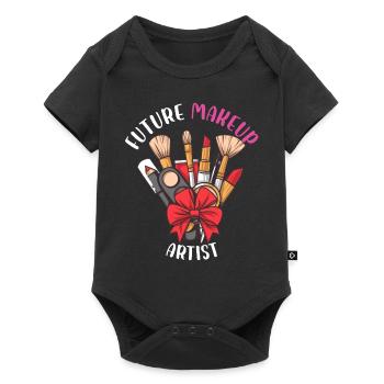 Future Makeup Artist Stylist Cosmetics - Baby Premium Kurzarmbody - Schwarz - Vorne