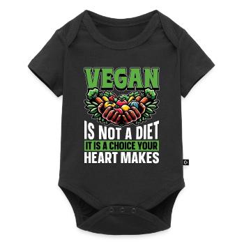 Vegetarian Vegan Is Not A Diet It Is Animal Lover - Baby Premium short-sleeve bodysuit - black - Front