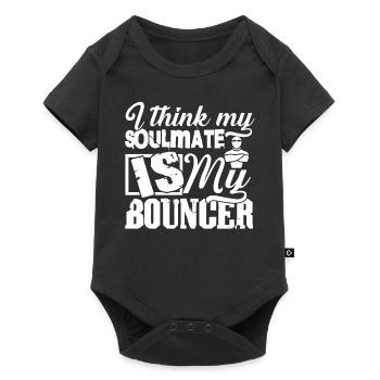 Bouncer Is My Soulmate - Baby Premium short-sleeve bodysuit - black - Front