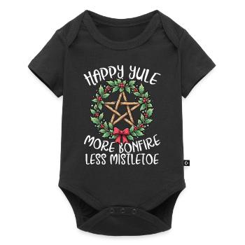 Fröhliches Weihnachtsfest, Mehr Lagerfeuer, - Baby Premium Kurzarmbody - Schwarz - Vorne