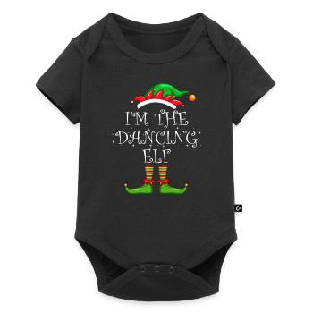 Je suis l’elfe dansant chemise assortie famille - Body à manches courtes Premium Bébé - noir - Devant