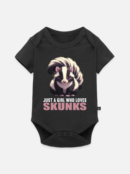 Stinktiere Stinktier - Baby Premium Kurzarmbody - Schwarz