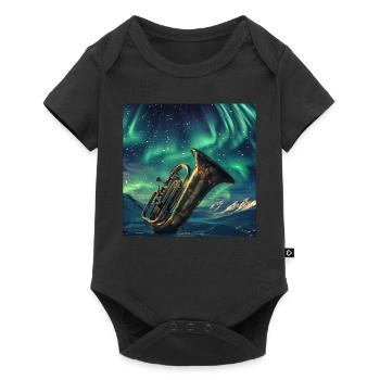 Tuba - Baby Premium Kurzarmbody - Schwarz - Vorne