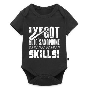 I Have Got Alto Saxophone Skills - Baby Premium short-sleeve bodysuit - black - Front