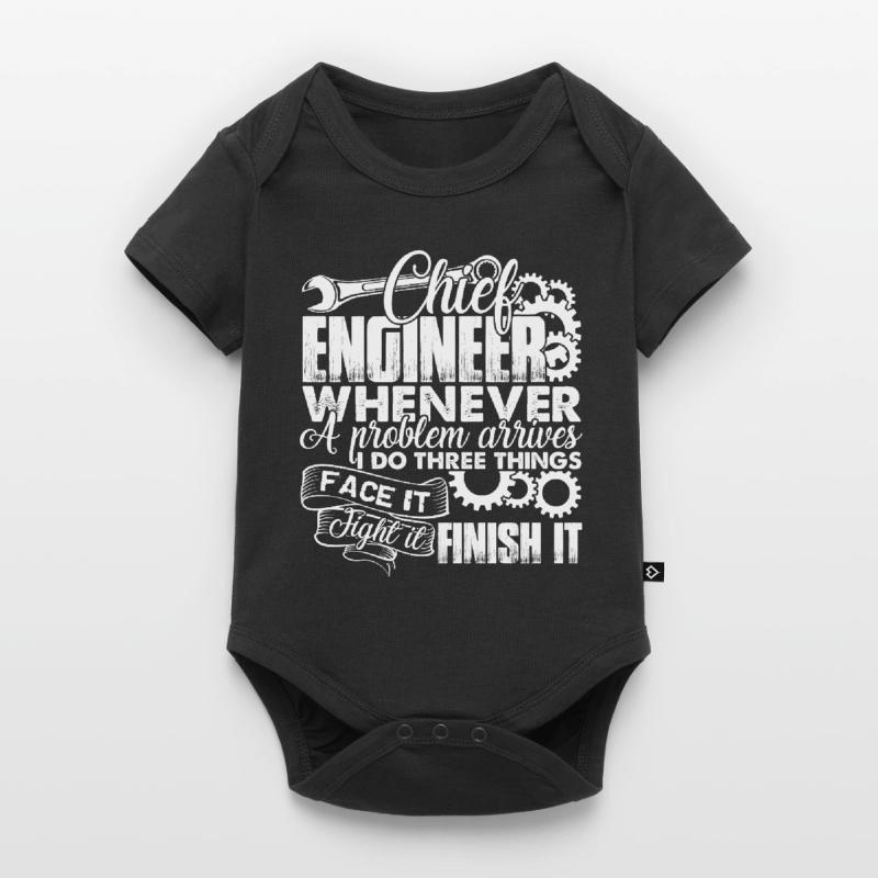 Chief Engineer Solves Problem Baby Premium short-sleeve bodysuit