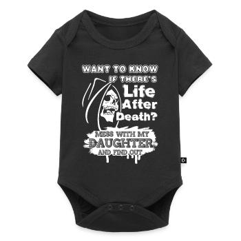 Don't Mess With My Daughter - Baby Premium short-sleeve bodysuit - black - Front