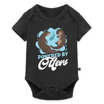 Otter Powered By Otters - Baby Premium short-sleeve bodysuit - black - Front