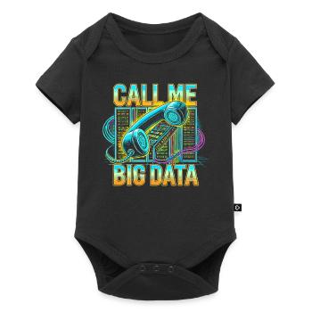 Nennen Sie mich Big Data - Baby Premium Kurzarmbody - Schwarz - Vorne