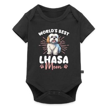 Lhasa Apso Groovy Lhasa Mom - Body à manches courtes Premium Bébé - noir - Devant