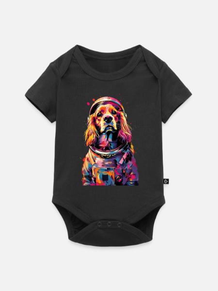 Cocker Spaniel - Baby Premium Kurzarmbody - Schwarz