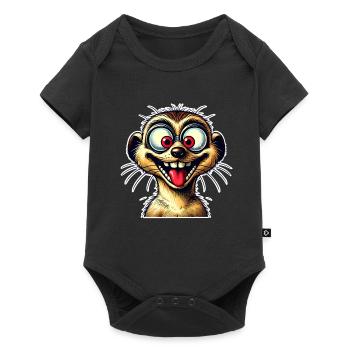 Meerkat - Baby Premium short-sleeve bodysuit - black - Front