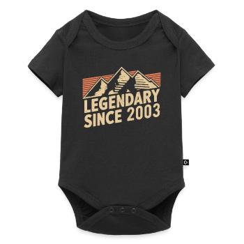Legendär Seit 2003 Geburtstag - Baby Premium Kurzarmbody - Schwarz - Vorne