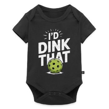 I'd Dink That Pickleball - Baby Premium short-sleeve bodysuit - black - Front