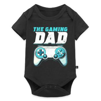 Gamer Papa Papa Amateur de jeux vidéo PC - Body à manches courtes Premium Bébé - noir - Devant