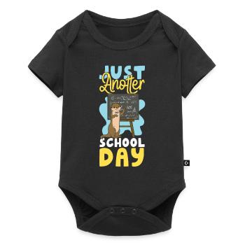 Otter Pre-School First Grade Back - Baby Premium Kurzarmbody - Schwarz - Vorne