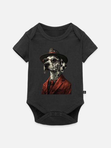 Dalmatiner - Baby Premium Kurzarmbody - Schwarz