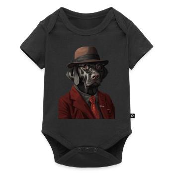 Labrador Retriever - Baby Premium Kurzarmbody - Schwarz - Vorne