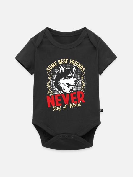Alaskan Klee Kai - Baby Premium Kurzarmbody - Schwarz