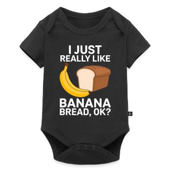 Banana Bread Saying Funny Banana Bread Gift - Baby Premium short-sleeve bodysuit - black - Front