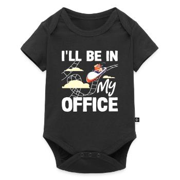 Achterbahn Mein Büro Spaß Erleben - Baby Premium Kurzarmbody - Schwarz - Vorne