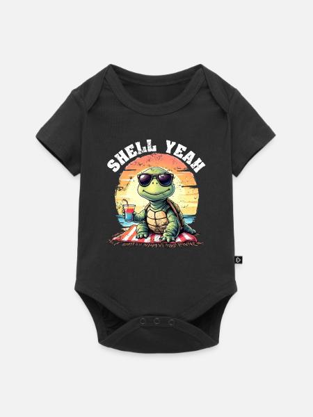 MUSCHEL YEAH! - Baby Premium Kurzarmbody - Schwarz
