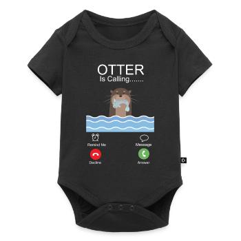 Otter Phone Display Otter Is - Baby Premium short-sleeve bodysuit - black - Front