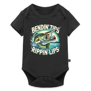 Bending Tips Rippin' Lips - Baby Premium Kurzarmbody - Schwarz - Vorne